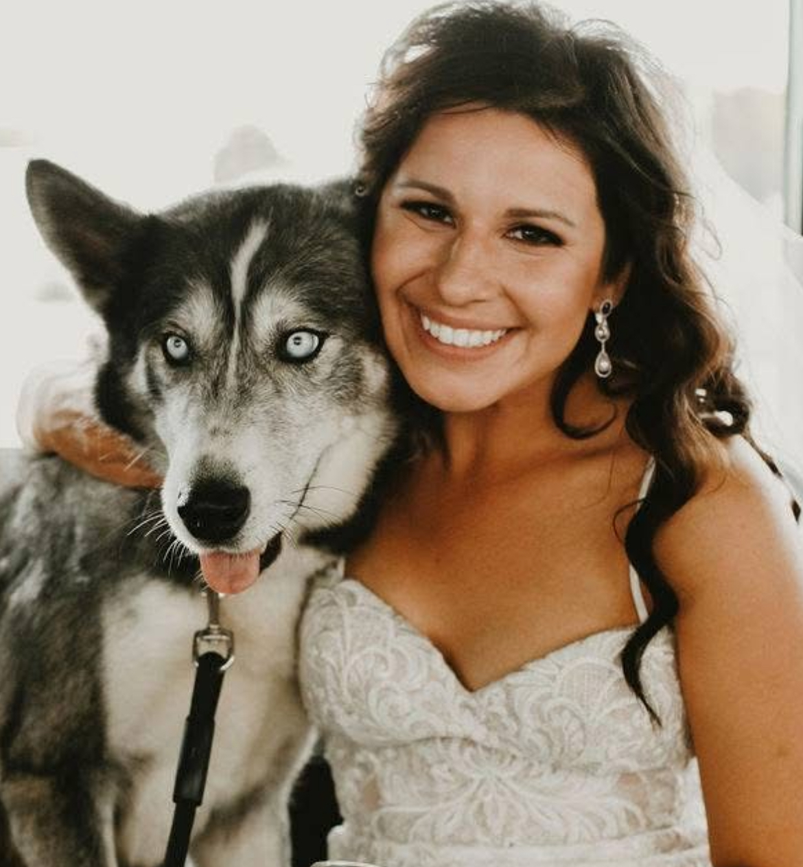 Bronzed bridal makeup by Meagan Keller